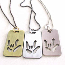 Made in china engraved branded decorative custom dog tags key chain for kids